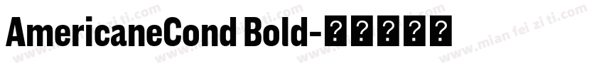 AmericaneCond Bold字体转换